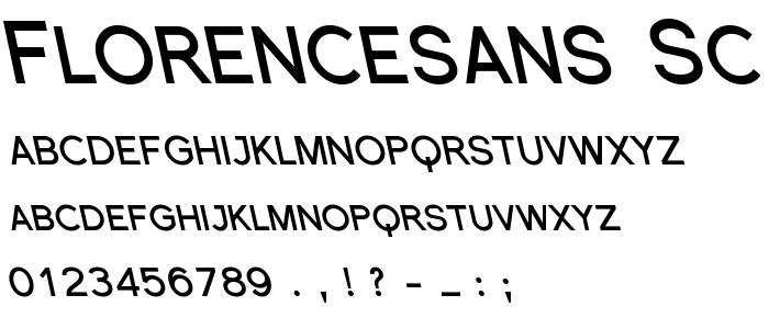 Florencesans SC Rev Bold Italic font